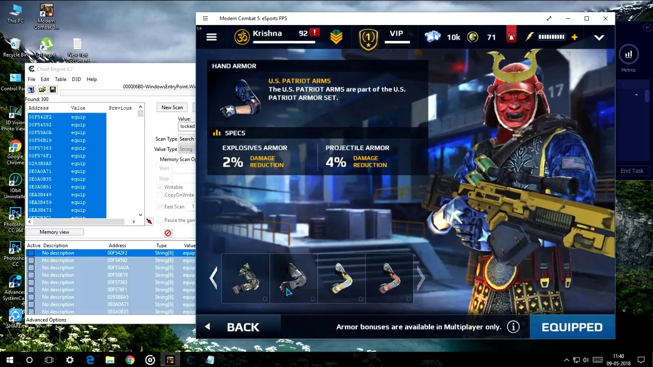 New Modern Combat 5 cheat engine trick UNLOCKS everything!!(may 2018)
