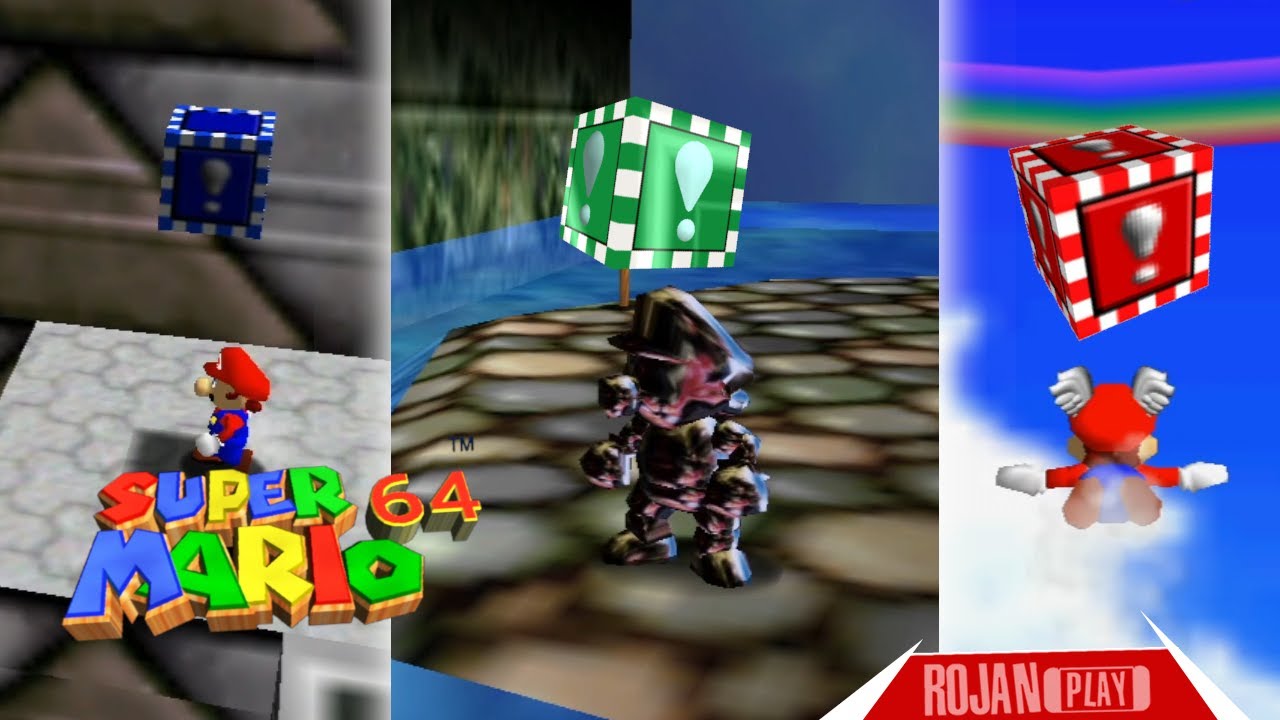 Cómo DESBLOQUEAR los BLOQUES AZULES, VERDES Y ROJOS en SUPER MARIO 64 ¡TODAS LAS GORRAS!. Switch