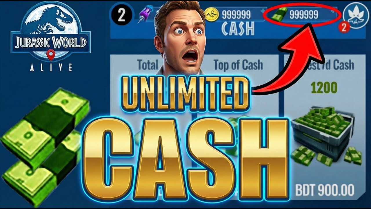 Jurassic World Alive Hack | Unlimited Cash for Free (Android & iOS)