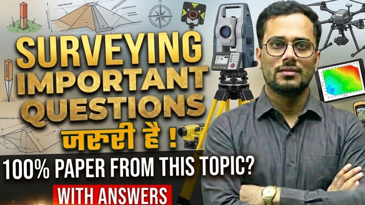 Practical Geography Surveying (सर्वेक्षण) Important Questions by Shiw Mohan sir