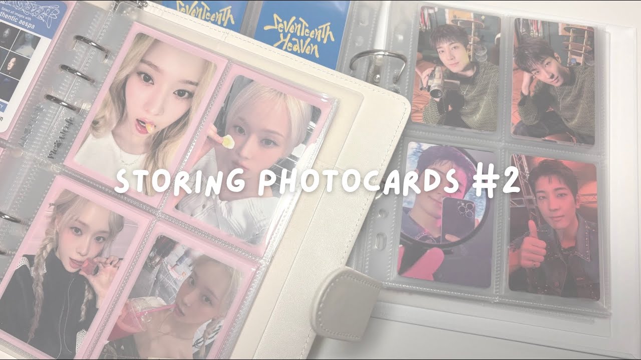 storing kpop photocards #2 | aespa & seventeen