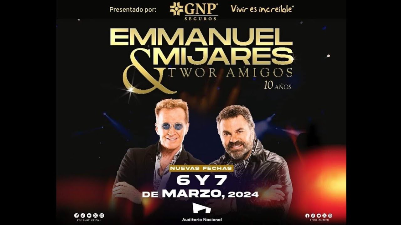 EMMANUEL Y MIJARES - Bella Señora, Bella, No Hace Falta (Auditorio Nacional 6/03/2024)