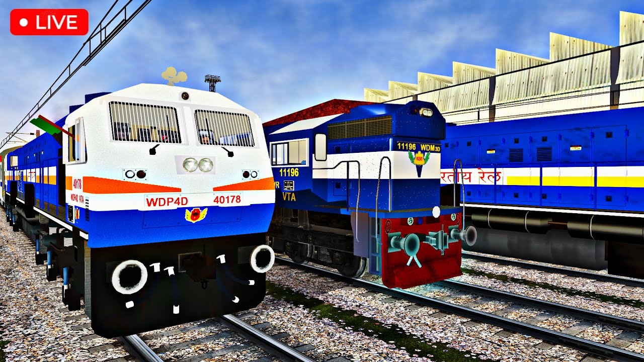 Live Ahmedabad Ajmer Route Ashram Express MLW IR VTA 40178 Train Simulator | IR-MSTS Gameplay