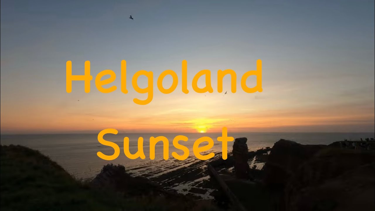 Calming Sunset behind the Lange Anna Sea Rock on Helgoland