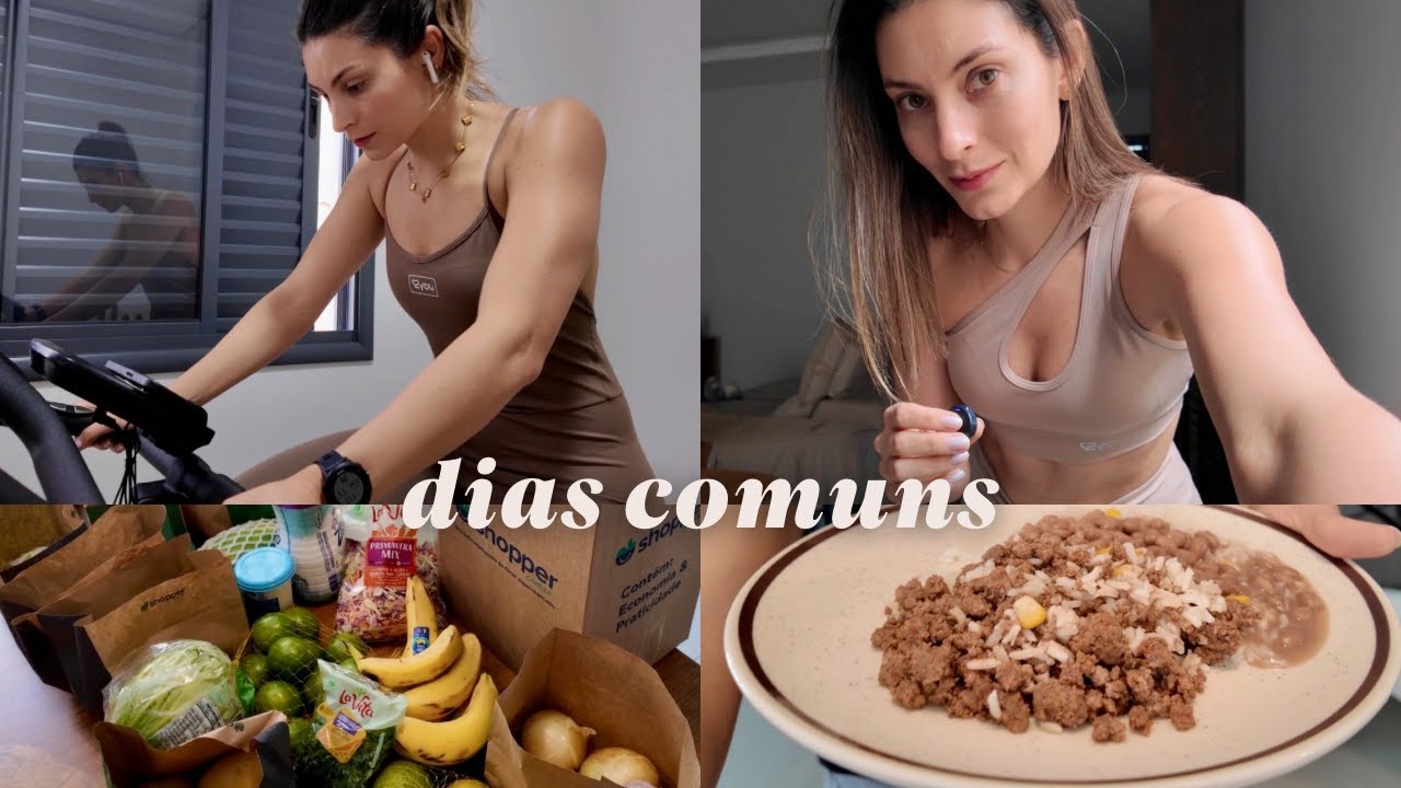 Rotina, refeições do dia a dia, treinos, quais suplementos estou usando, mercado da semana