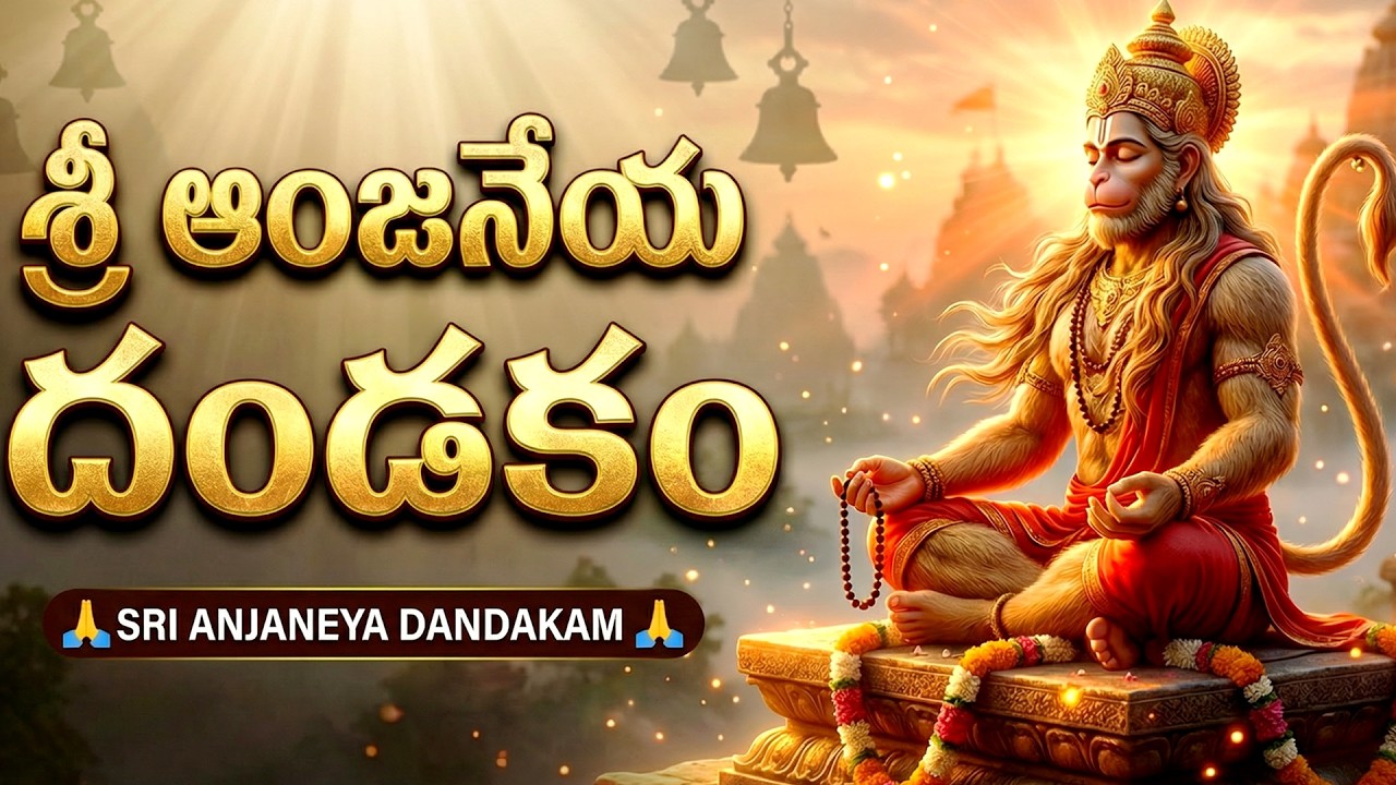 శనివారం శ్రీ ఆంజనేయ దండకం | Sri Hanuman Dandakam With Lyrics | Anjaneya Dandakam | Hanuman Songs