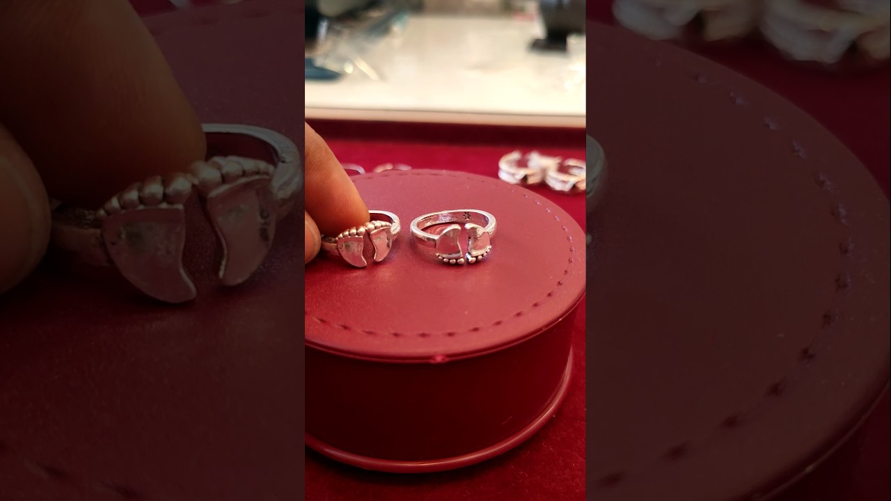 fancy silver toe ring design #viralshort #saijewellerssj