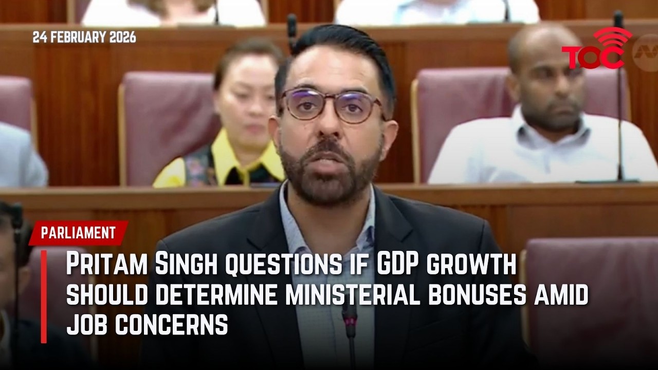Pritam Singh questions if GDP growth should determine ministerial bonuses amid job concerns