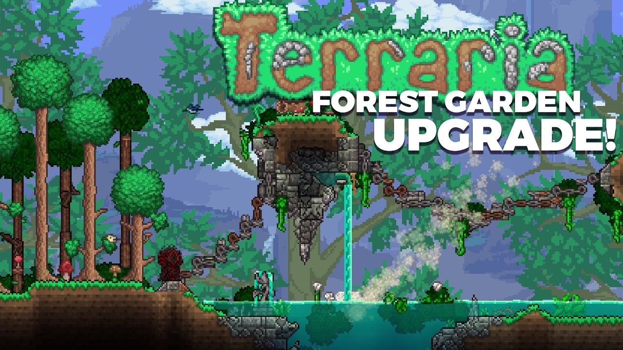 UPGRADING a Forest Lake! | Terraria 1.4.5 Building!