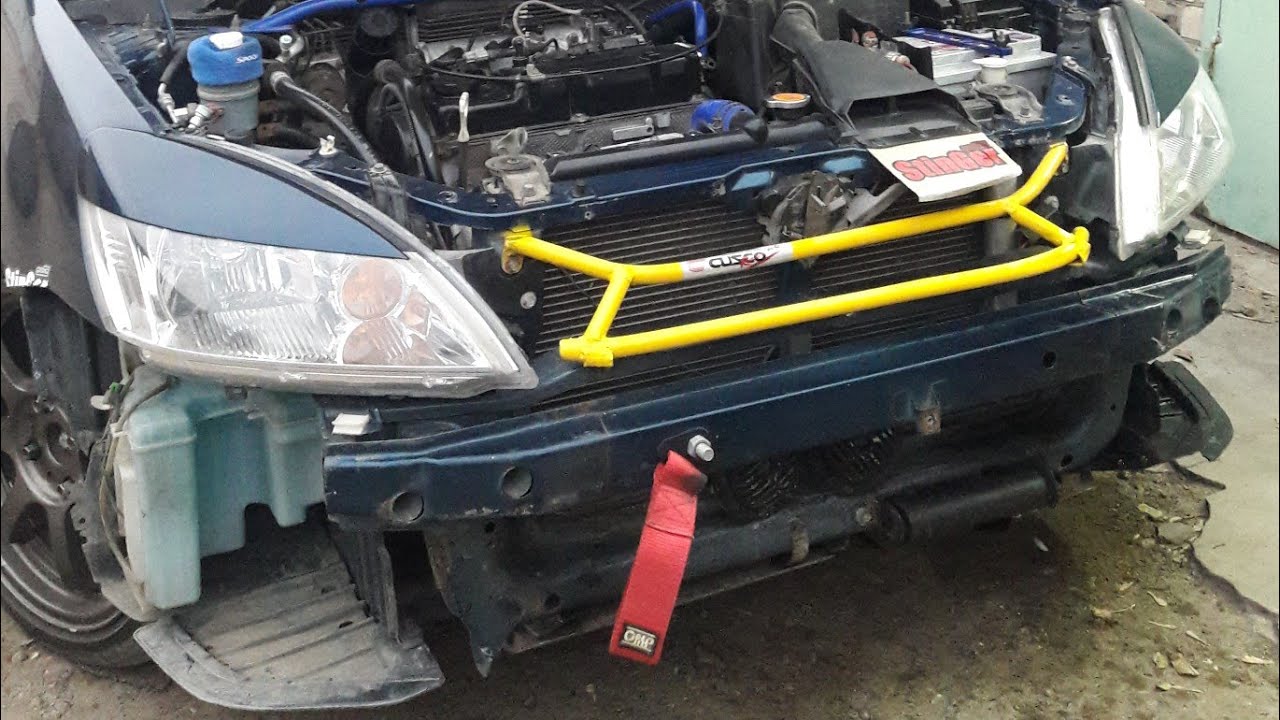 Как снять передний бампер мицубиси лансер 9