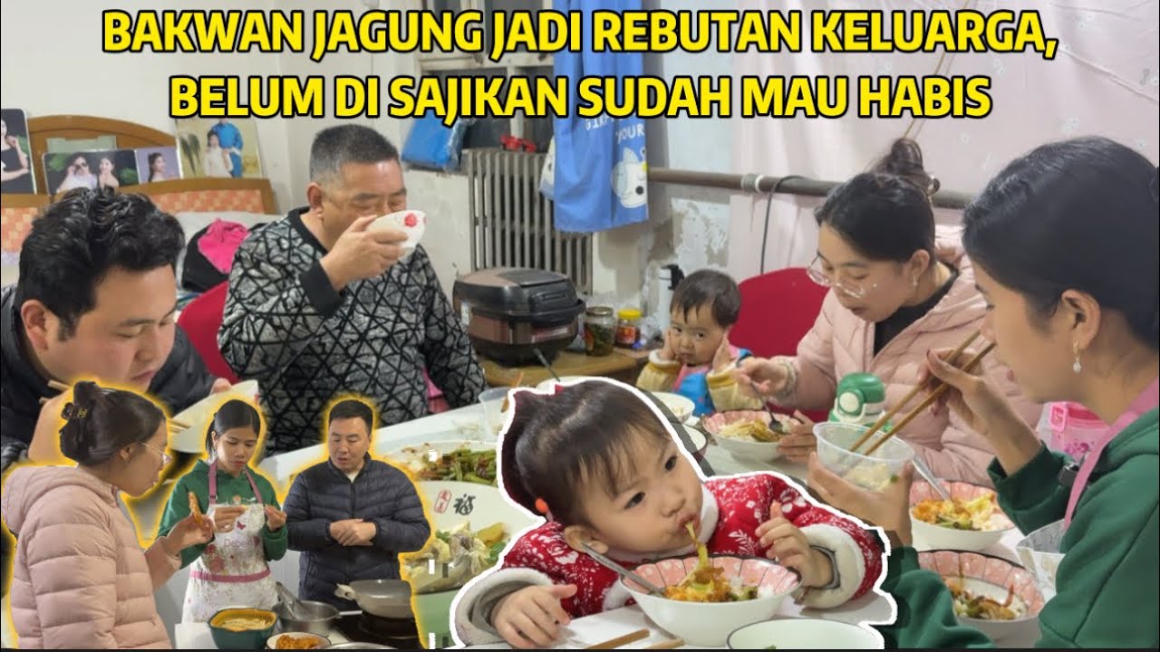 HUJAN SALJU MASAK SUP IGA LOBAK, BAKWAN JAGUNG JADI REBUTAN KELUARGA