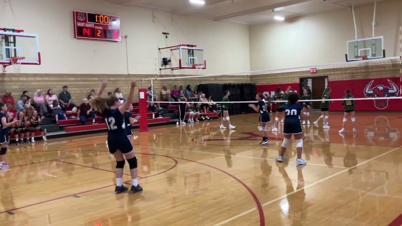 2025 St Agnes 6th grade Volleyball game #3 vs New Life Academy (9-22-25)