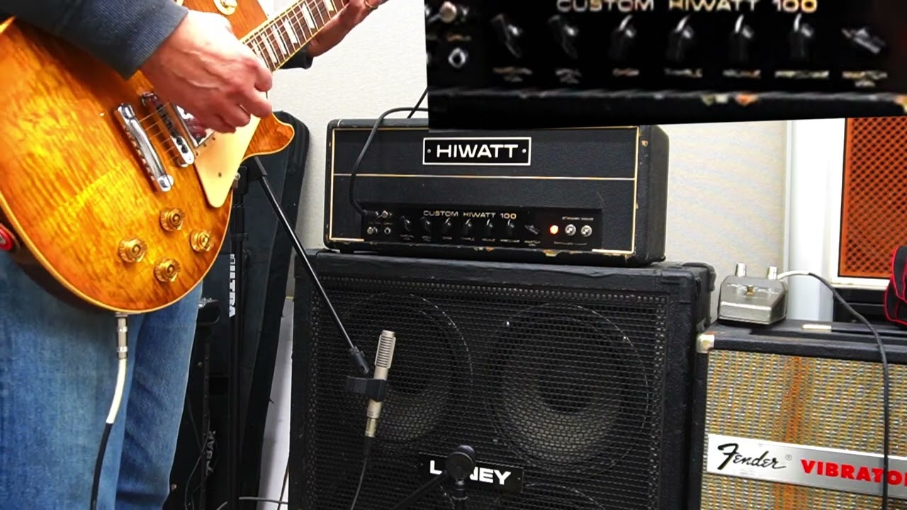 1972 Hiwatt DR-103 100watt Head with Master Volume - Quick Distortion Demo