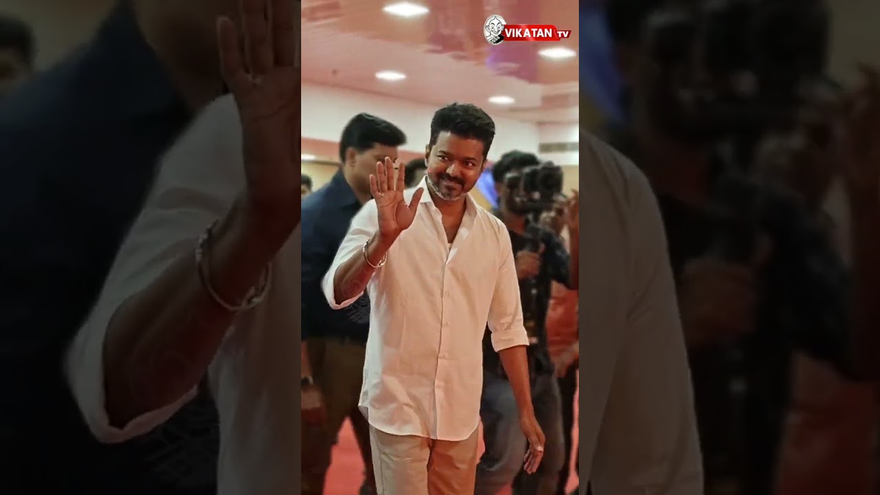 Tvk Vijay's Entry | Ambedkar Book Launch Event | TVK Vijay #shortsfeed #tvkvijay