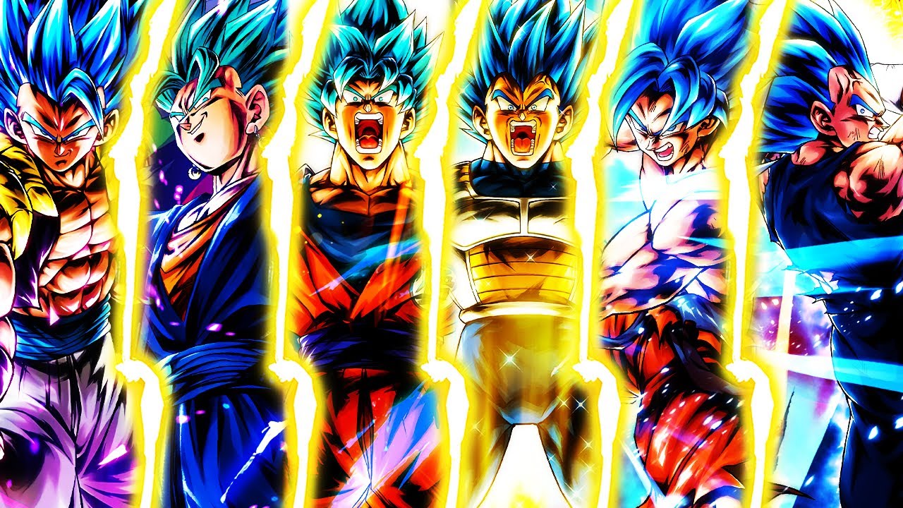The FULL SSGSS Team in Dragon Ball Legends