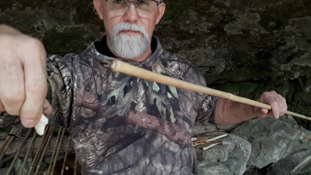 Primitive Technology/Experimental Archaeology! Contracting stemmed points and river cane spear shaft