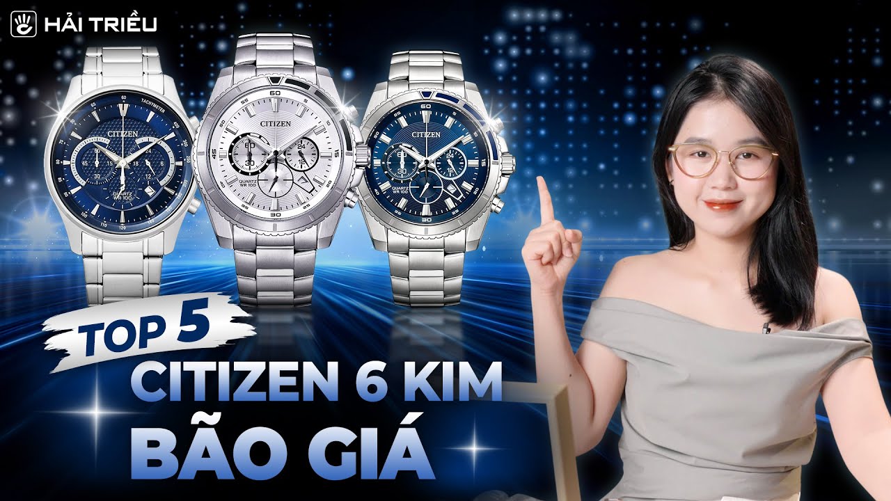 Top 5 đồng hồ Citizen nam 6 kim giá rẻ đáng mua nhất