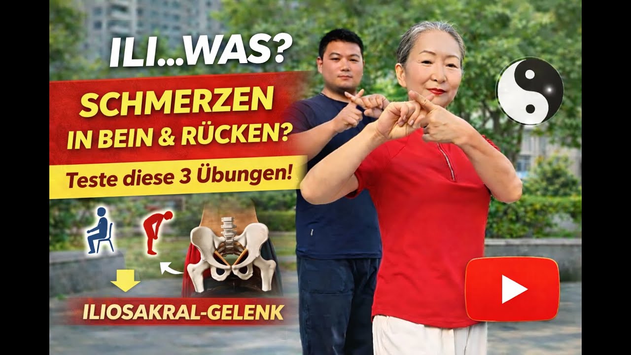 Bein- und Rückenschmerzen? Das Iliosakralgelenk verstehen und mit 3 Übungen lindern