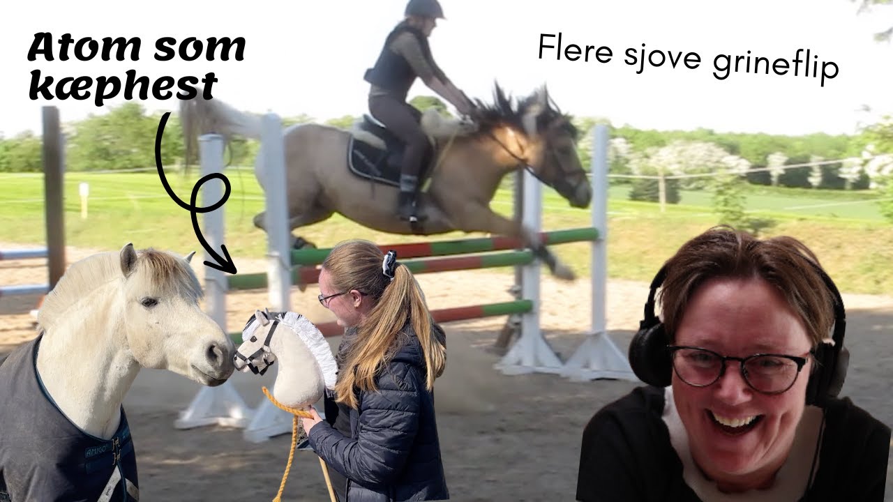 Min mor reagerer på gamle videoer + rider på KÆPHEST!