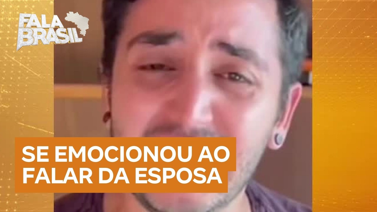 Viúvo de mulher que morreu após aula de natação em academia de SP recebe alta e se emociona
