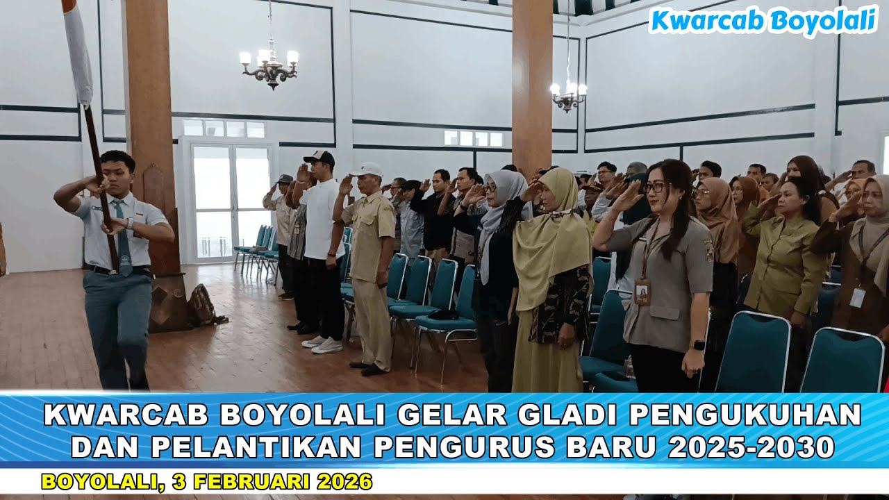Kwarcab Boyolali Menggelar Orientasi Kepramukaan dan Gladi Pelantikan Pengurus Baru