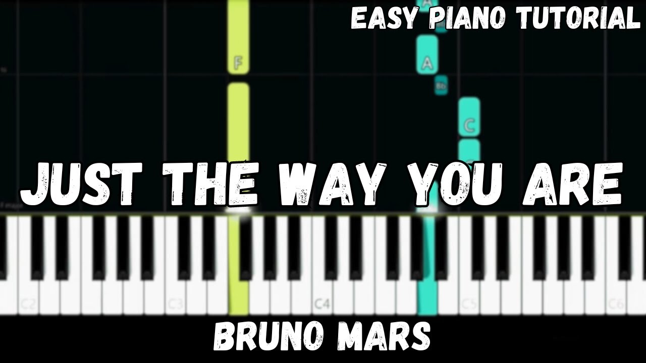 Bruno Mars - Just The Way You Are (Easy Piano Tutorial)