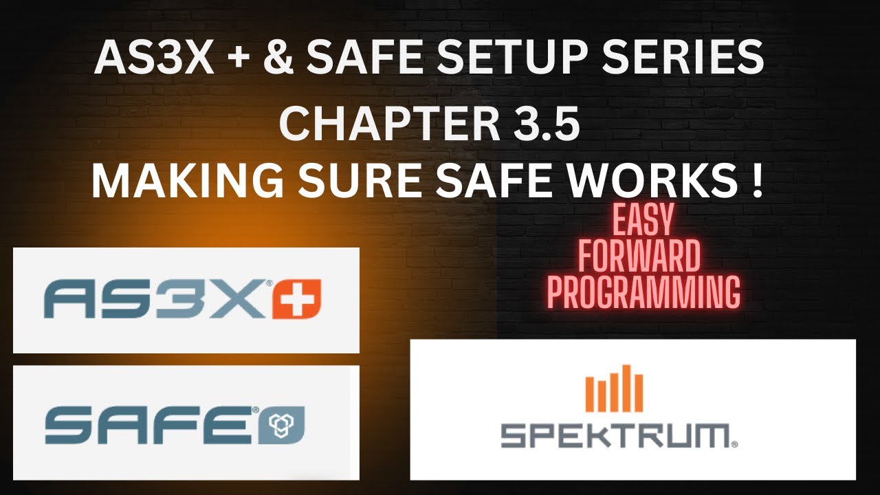 Spektrum AS3X + Проверка безопасности перед первым полетом! Программирование для начинающих