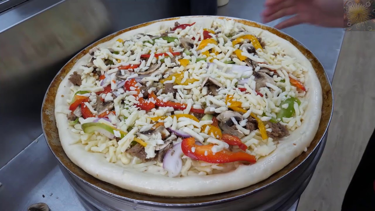 Handmade truck pizza - Korean street food