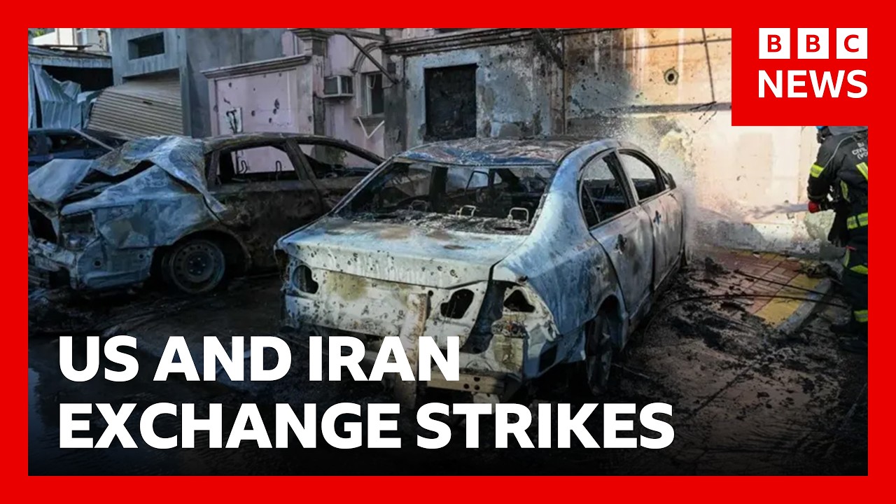 US and Iran exchange strikes across Middle East for second day in a row | BBC News
