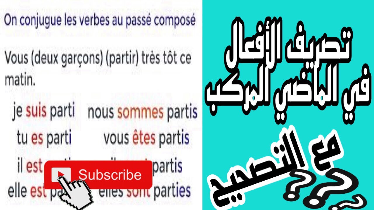 Exercice sur le passé composé en français