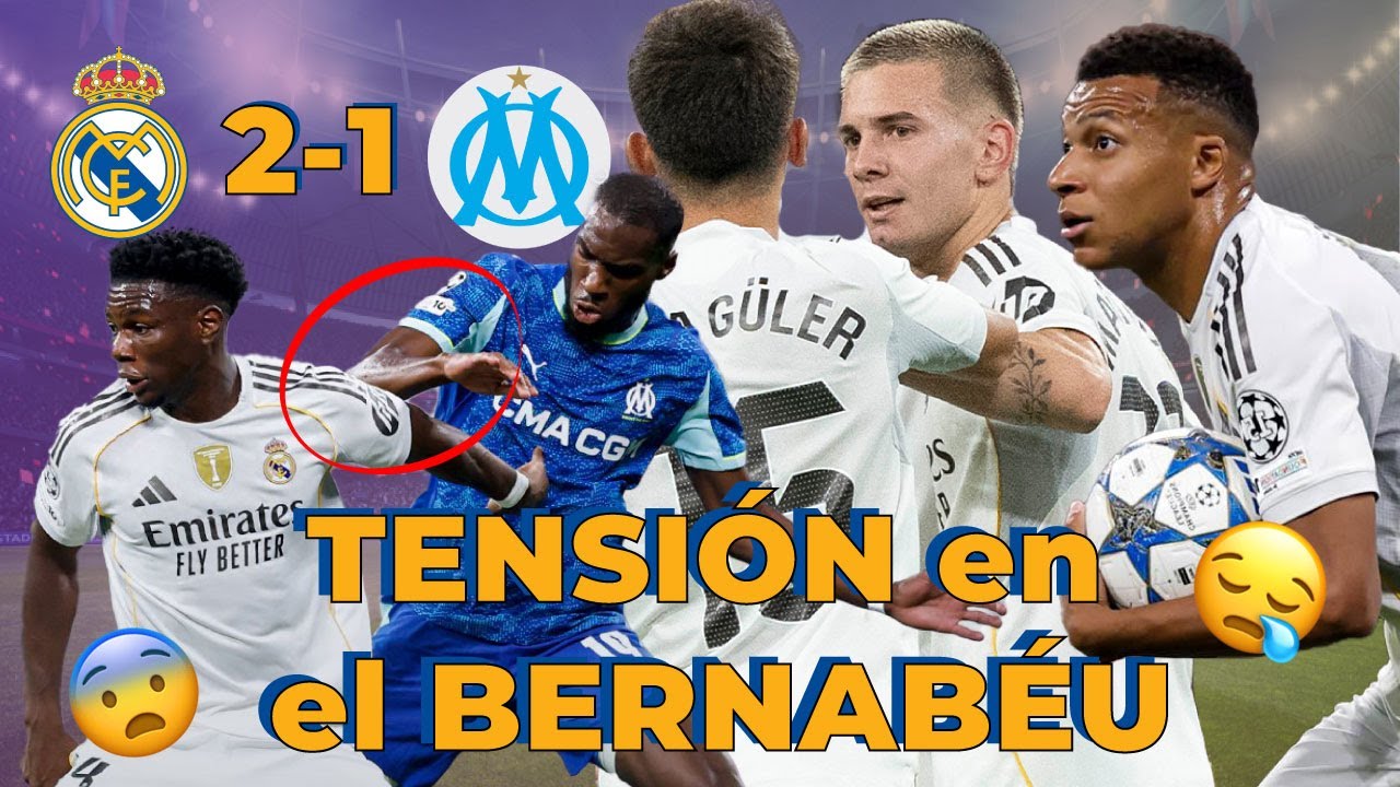 TENSIÓN en el BERNABÉU RM2-1MAR | CHAMPIONS LEAGUE