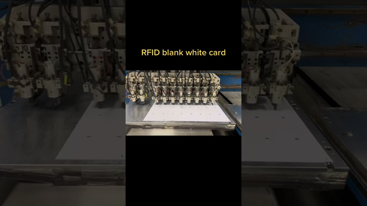 RFlD blank white card.#chipcard #rfidproducts #cardfactory #customtag #NFCcard