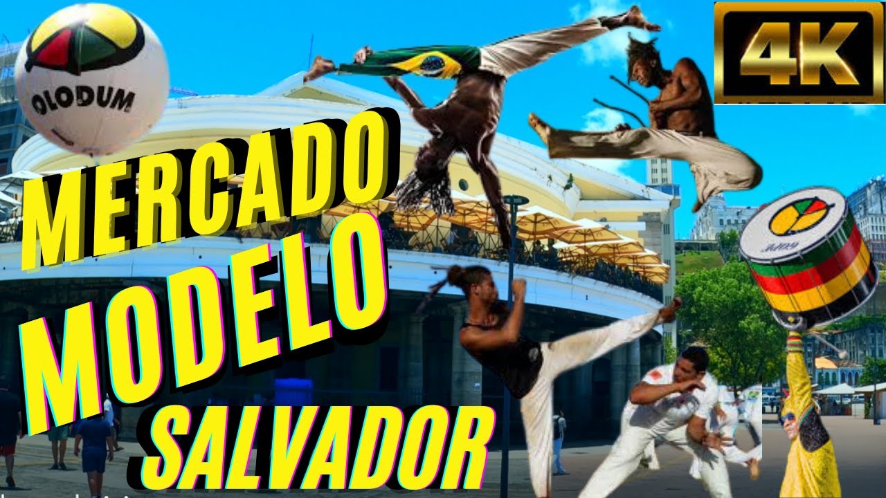 ⁴ᴷ⁶⁰ Walking Salvador Bahia.. Mercado Modelo e Ruas do Bairro Comércio.(08 Outubro,2021)