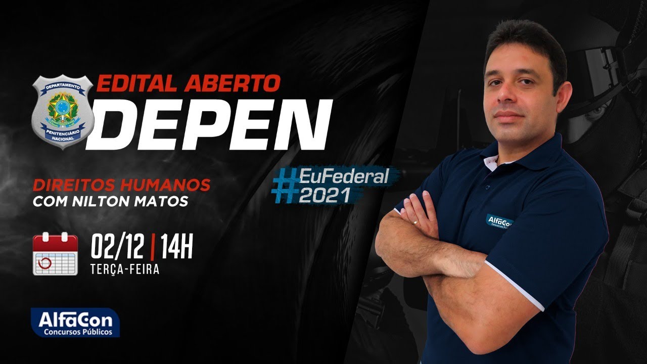 AO VIVO | Aula de Direitos Humanos - Edital aberto DEPEN - AlfaCon