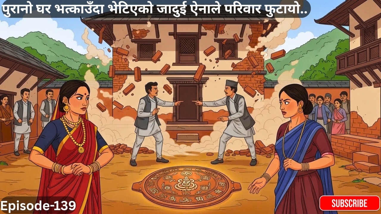 पुरानो घर भत्काउँदा भेटिएको जादुई ऐनाले परिवार फुटायो.. Episode-139 #deuranijethani #folkstories