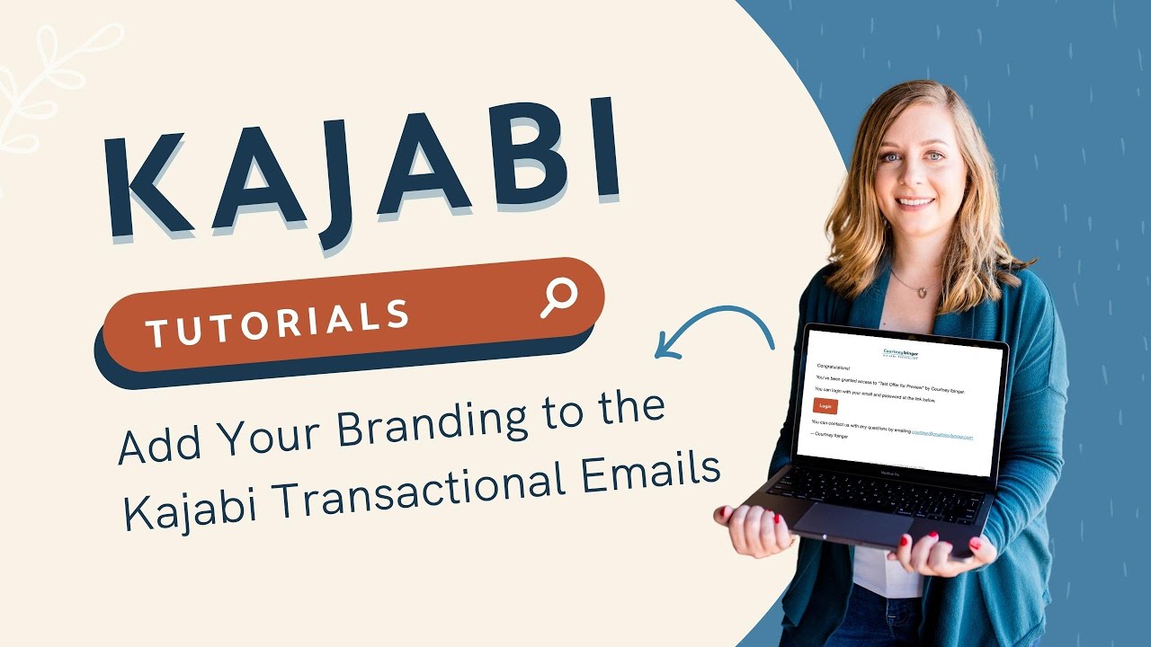 Add Your Branding to the Kajabi Transactional Emails | Courtney Ibinger LLC