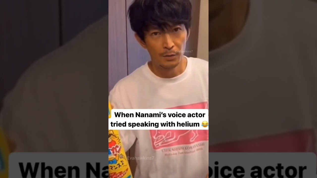Nanami's voice actor tried helium #anime Kenjiro Tsuda #jujutsukaisen #gojo #animememes