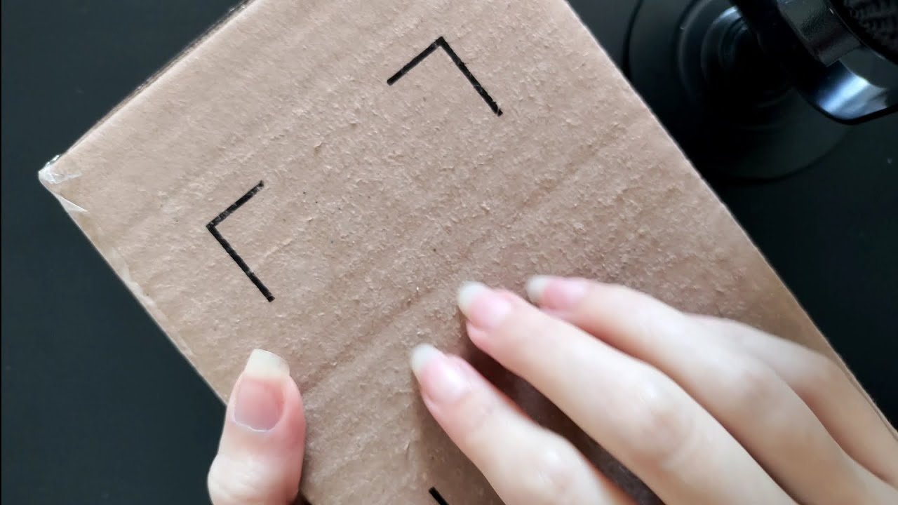 ASMR | Scratching cardboard box | No talking 🎧