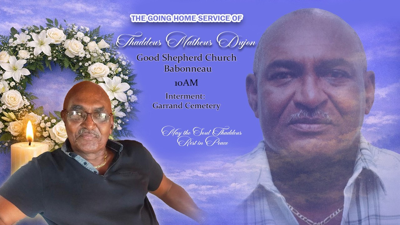 The Going Home Service of Thaddeus Matheus Dujon