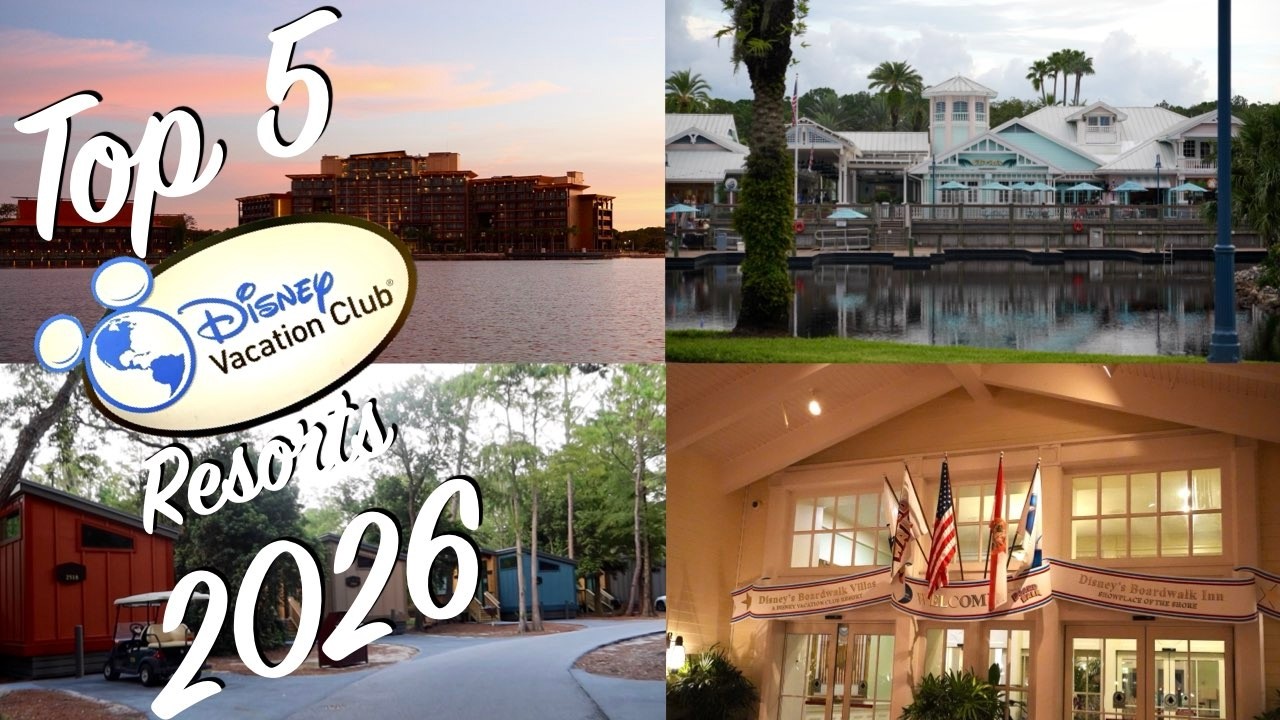 Топ-5 курортов Disney Vacation Club 2026 года