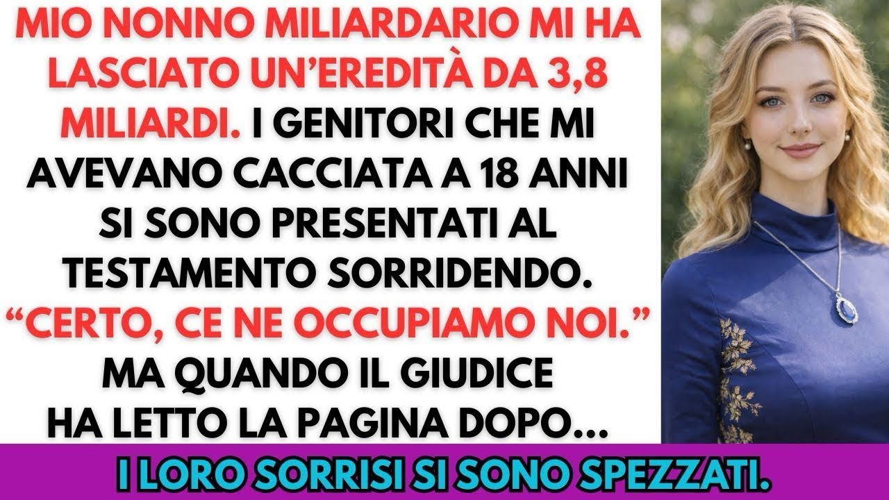 Mio nonno miliardario mi ha lasciato tutta l’eredità da 3,8 miliardi… e non se l’aspettavano