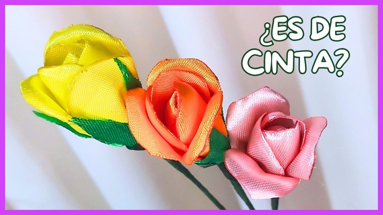 ¡El Secreto para Capullos de Rosa de Cinta que parecen REALES!