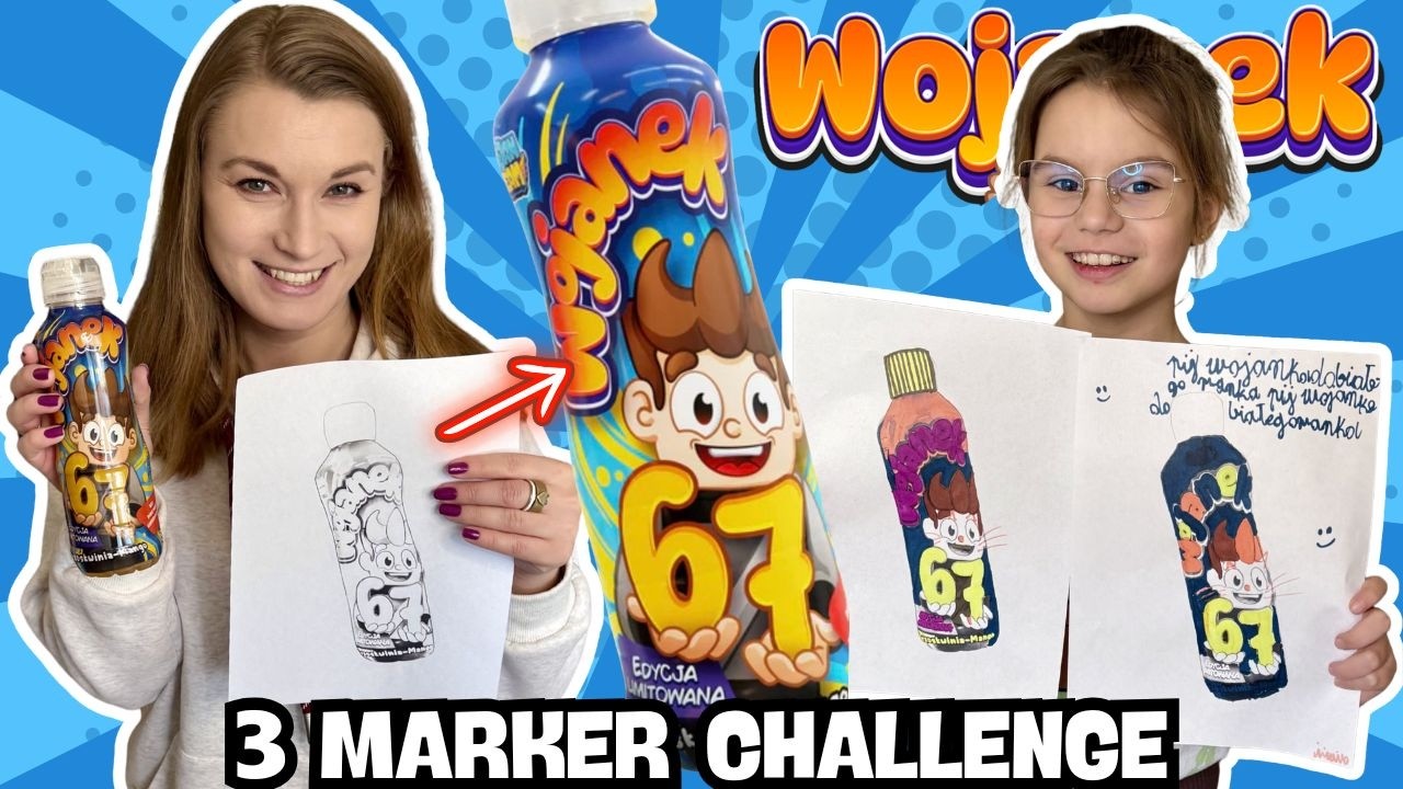3 marker challenge- wersja Wojanek 67💙🤩