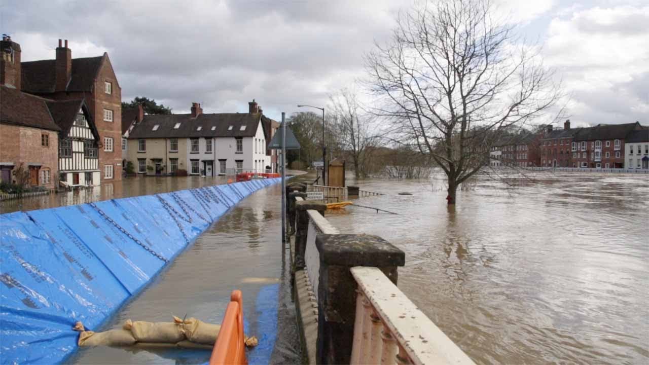 Floods In Bewdley After Severe Rainfall