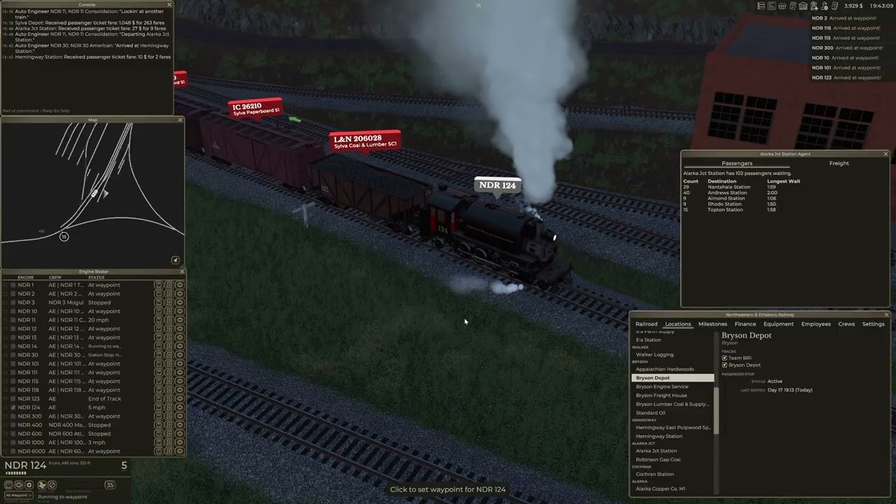 Let's Play Railroader 4K S1/F197 - Unkonventioneller Passagier-Rangier-Transport und viel Faserholz