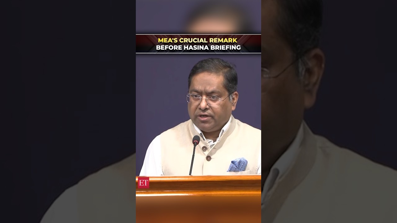 &lsquo;No govt involvement&rsquo;: MEA clarifies India&rsquo;s stand on Sheikh Hasina&rsquo;s press briefing
