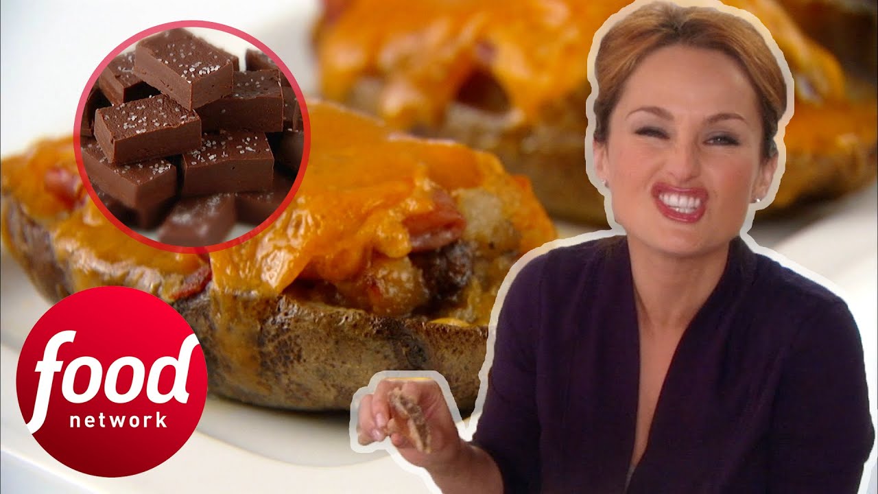 Delicious Baked Potatoes With Mushrooms & Prosciutto And Cinnamon Chocolate Fudge | Giada At Home