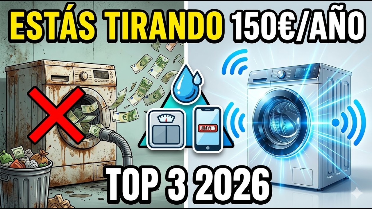 🚨 Deja de TIRAR Dinero: Las 3 Mejores LAVADORAS Inteligentes (2026)
