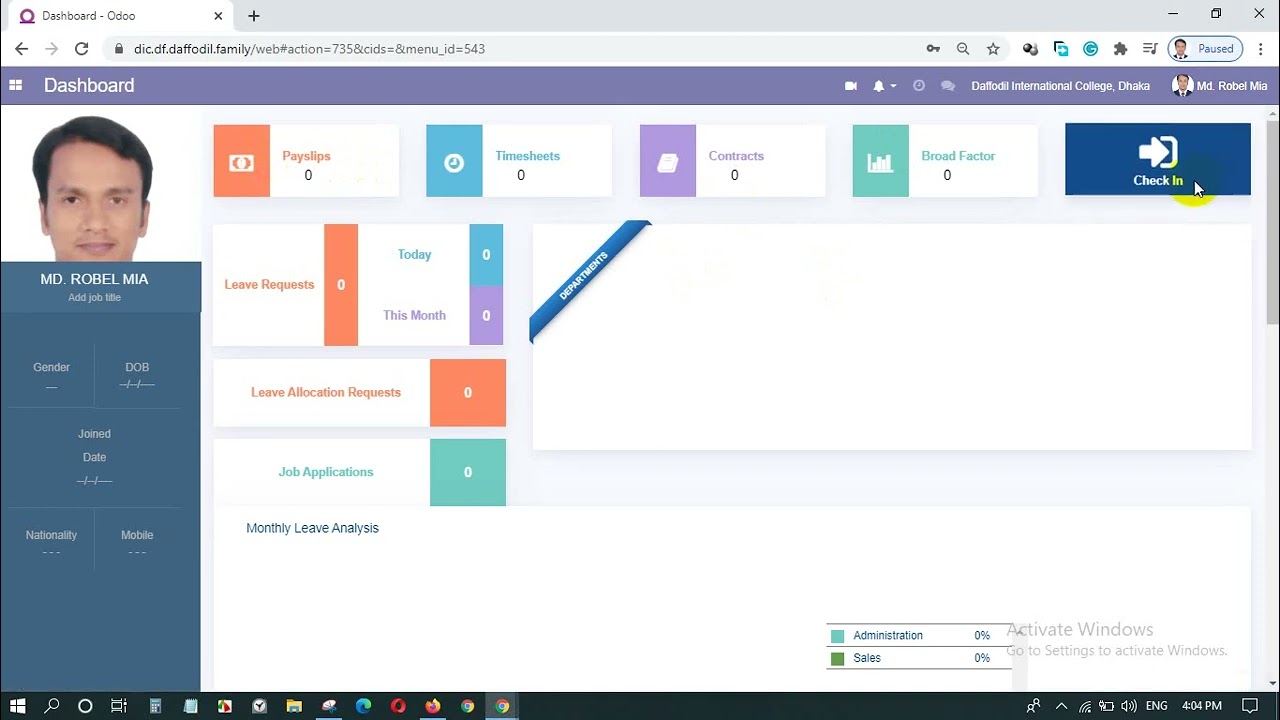 Email Add in Preferences in Odoo v14 in Bangla Tutorial