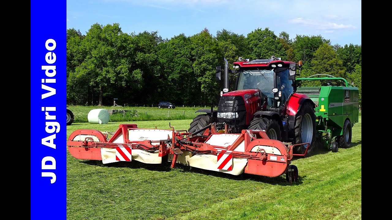 Gras harken+Balen in 1 werkgang | Case puma 165+McHale | Raking+Baling in one pass | MJ Uddel | 2019